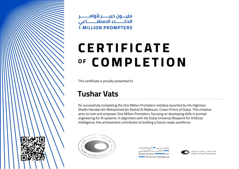 Certified Prompter certificate